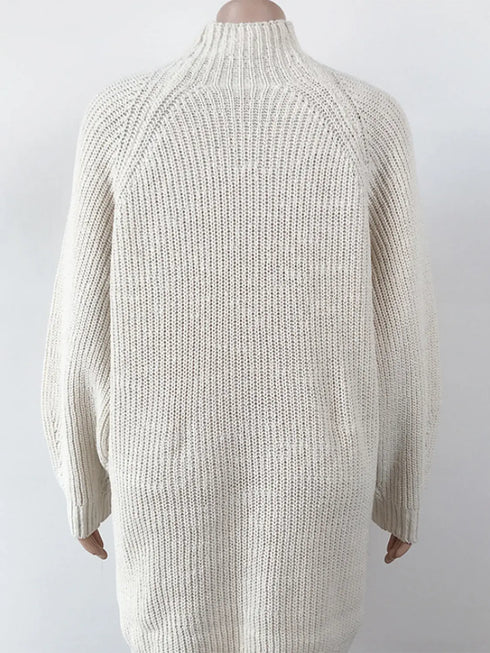'Indira' Dropped Shoulder Sweater Dress - Celes Fashion